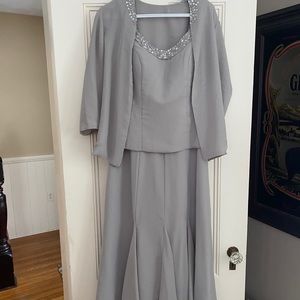 Silver Formal Gown-Never worn!
